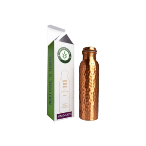 Nature's Own Medená fľaša na vodu vzor Tepaný 950 ml