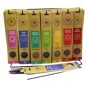 ARÔME Balanced Chakra Vonné tyčinky 7 čakier, mix vôní 7 x 20 ks