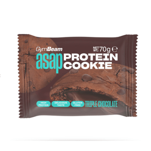 GymBeam ASAP Protein Cookie trojitá čokoláda 70g