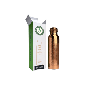 Nature's Own Medená fľaša na vodu vzor Gravírovaný, 950 ml