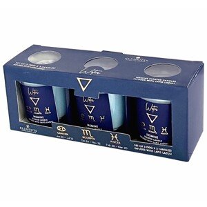 ARÔME Elements sada vonných sviečok Voda 3 ks