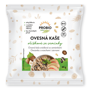PROBIO Kaša ovsená oriešková so semienkami bezlepková jednoporciová BIO 65 g