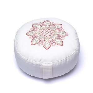 Yogi & Yogini Naturals Yogi & Yogini Meditačný Vankúš –  biela mandala 1ks