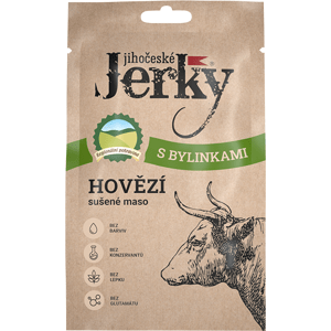 Jihočeské Jerky hovädzie sušené mäso s bylinkami 20g