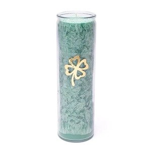 Yogi & Yogini Naturals Sviečka stearínová, štvorlístková zelená, bez vône 1ks