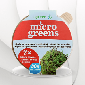 ingreen Pestovateľský set bez zalievania - Mizuna červená 1ks