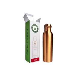 Nature's Own Medená fľaša na vodu vzor Hladký, 950 ml