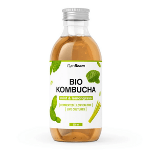 GymBeam BIO Kombucha Mäta & Citrónová tráva 330ml