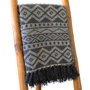 AWM Boho Pohodlný Prehoz - 125 x 150 cm - Sivá Geometria 1ks
