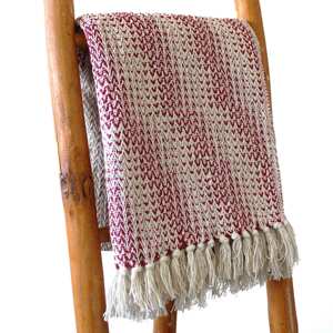 AWM Boho Pohodlný Prehoz - 125 x 150 cm - Rubínová Dvojfarebná 1ks