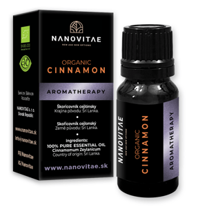 NANOVITAE ŠKORICA esenciálny olej – ORGANIC quality 10ml