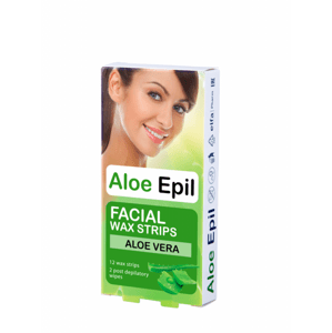 Aloe Epil depilačné voskové pásiky na tvár 12+2