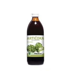 Šťava z artičoky 100% EKOMEDICA 500 ml