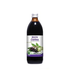Šťava z čiernej bazy 100% EKOMEDICA 500 ml