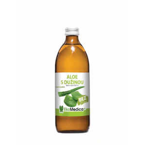 Šťava z Aloe s dužinou 99.8% EKOMEDICA 500 ml