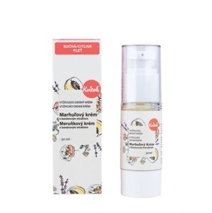 Marhuľový krém pre suchú/citlivú pleť – denný KVITOK 30 ml