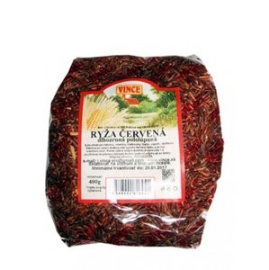 Ryža červená pololúpaná dlhozrnná VINCE 400 g