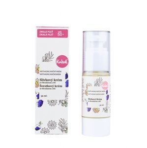 Slivkový krém pre zrelú pleť (50+) – nočný KVITOK 30 ml