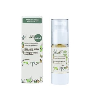 Konopný krém pre mastnú/problematickú pleť – nočný KVITOK 30 ml