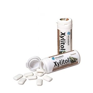 Xylitol žuvačky škorica MIRADENT 30ks