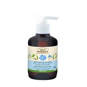Green Pharmacy Jemný čistiaci gél na tvár - aloe a olej z ľanových semien 270ml