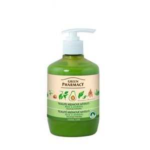 Green Pharmacy Tekuté krémové mydlo - zvlhčuje pokožku - aloe vera a avokádo  460ml