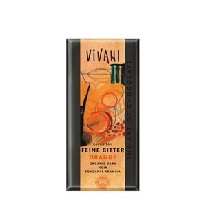 Tmavá čokoláda s pomarančom VIVANI 100 g