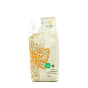 Vločky ovsené celé s klíčkami bez lepku NATURAL JIHLAVA 500 g