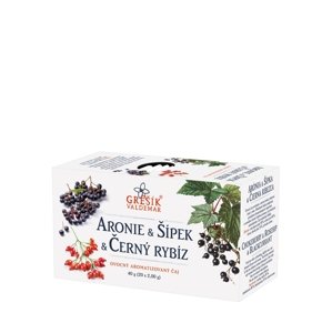 Čaj arónia, šípka a čierna ríbezľa GREŠÍK 40 g