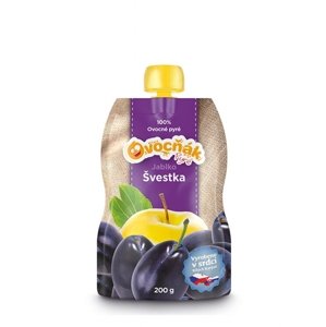 Ovocné pyré jablko + slivka 100% Ovocňák 200 g