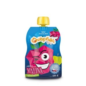 Ovocné pyré jablko + malina 100% Ovocňák 120 g