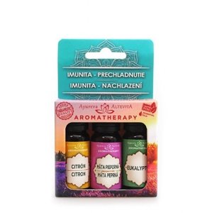 Set olejov - Imunita a prechladnutie ALTEVITA 3x10 ml