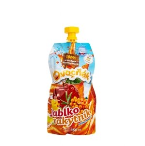 100% ovocná šťava  jablko + rakytník Ovocňák 250 ml