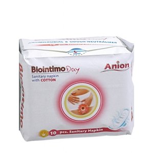 Aniónové  denné hygienické vložky s krídlami Biointimo Anion 10 ks