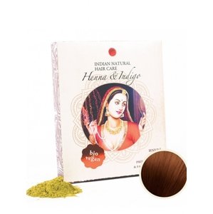 Henna & Indigo - hnedá farba na vlasy Indian Natural 200 g