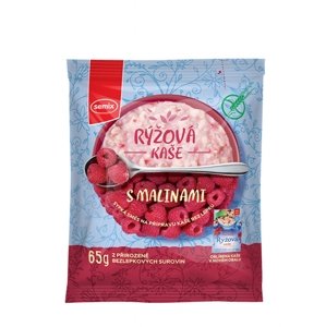 Ryžová kaša s malinami bez lepku SEMIX 65 g