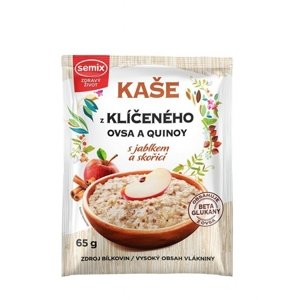 Kaša z klíčeného ovsa a quinoy s jablkom a škoricou SEMIX 65 g
