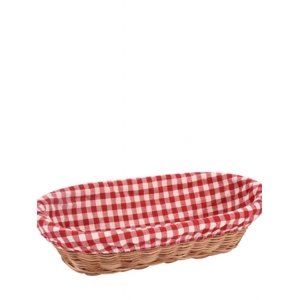Ošatka rattan ovál - textil ORION 31 cm