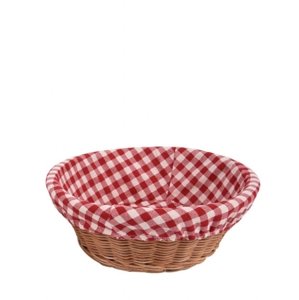 Ošatka rattan kruh - textil ORION 22 cm