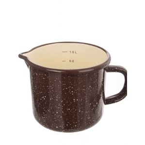 Hrnček smalt Hnedý ORION 1,2 L