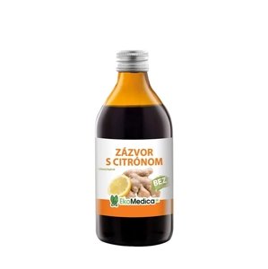 Zázvor + citrón 100 % nápoj EKOMEDICA 250 ml