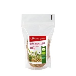 Zmes semien na klíčenie - alfalfa, reďkovka, mungo BIO ZDRAVÝ DEN 200 g