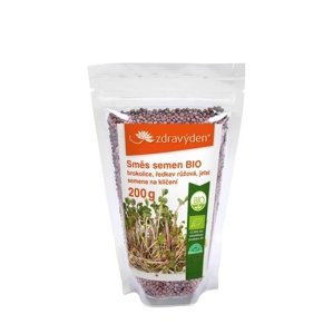 Zmes semien na klíčenie - brokolica, reďkovka, ďatelina BIO ZDRAVÝ DEN 200 g