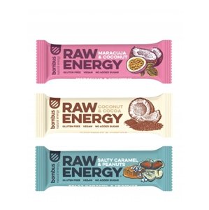 Raw energy mix tyčinky 2+1 ks BOMBUS