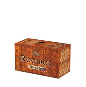 Rooibos malina bylinný čaj GREŠÍK 30 g