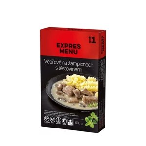 Bravčové na šampiňónoch  s cestovinou EXPRES MENU 500 g