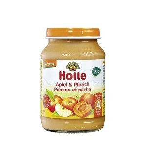 Detská výživa - jablko a broskyňa BIO HOLLE 190 g