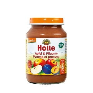 Detská výživa - jablko a slivka BIO HOLLE 190 g