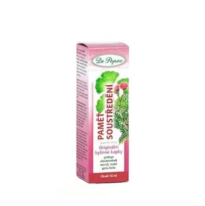 Pamäť a sústredenie - bylinné kvapky DR. POPOV 50 ml