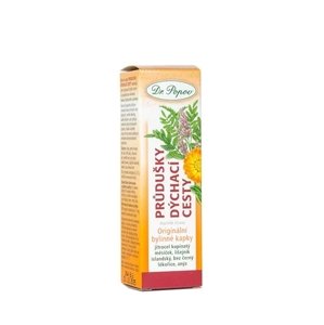 Priedušky a dýchanie - bylinné kvapky DR. POPOV 50 ml